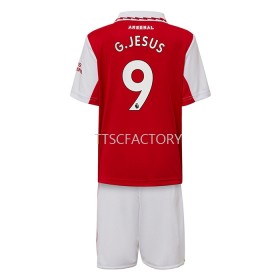 Koszulka Arsenal Gabriel Jesus 9 Dziecięcy Domowe Stroje Piłkarskie 2022/23 Krótki Rękaw